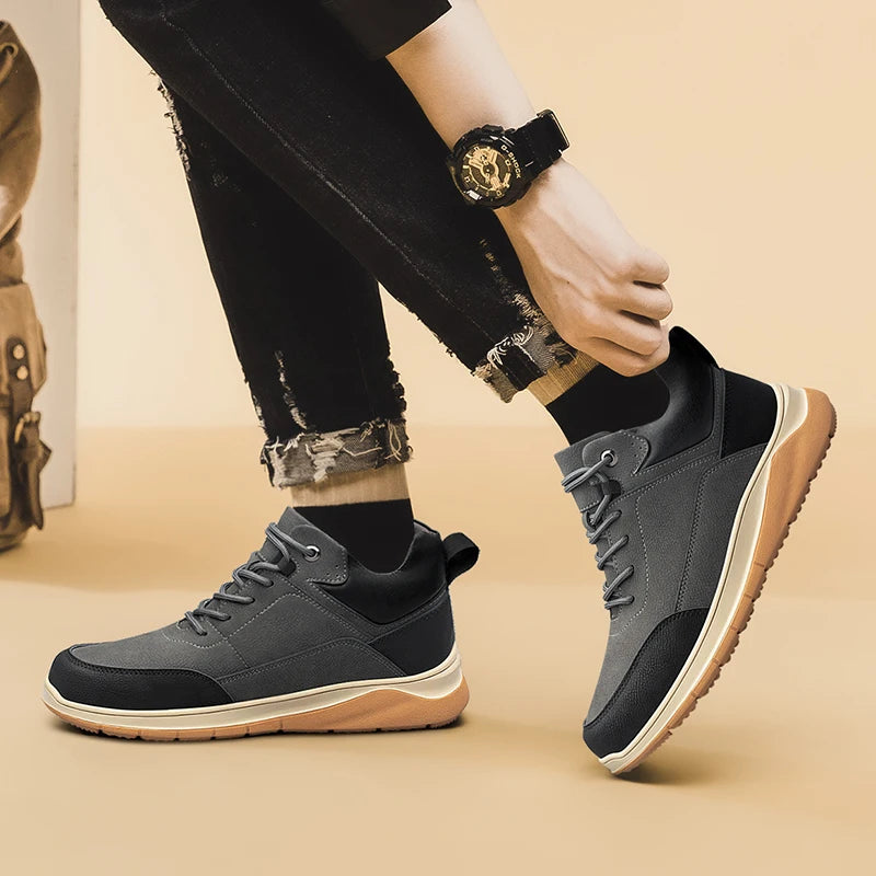 Summit Trek Leather Sneakers