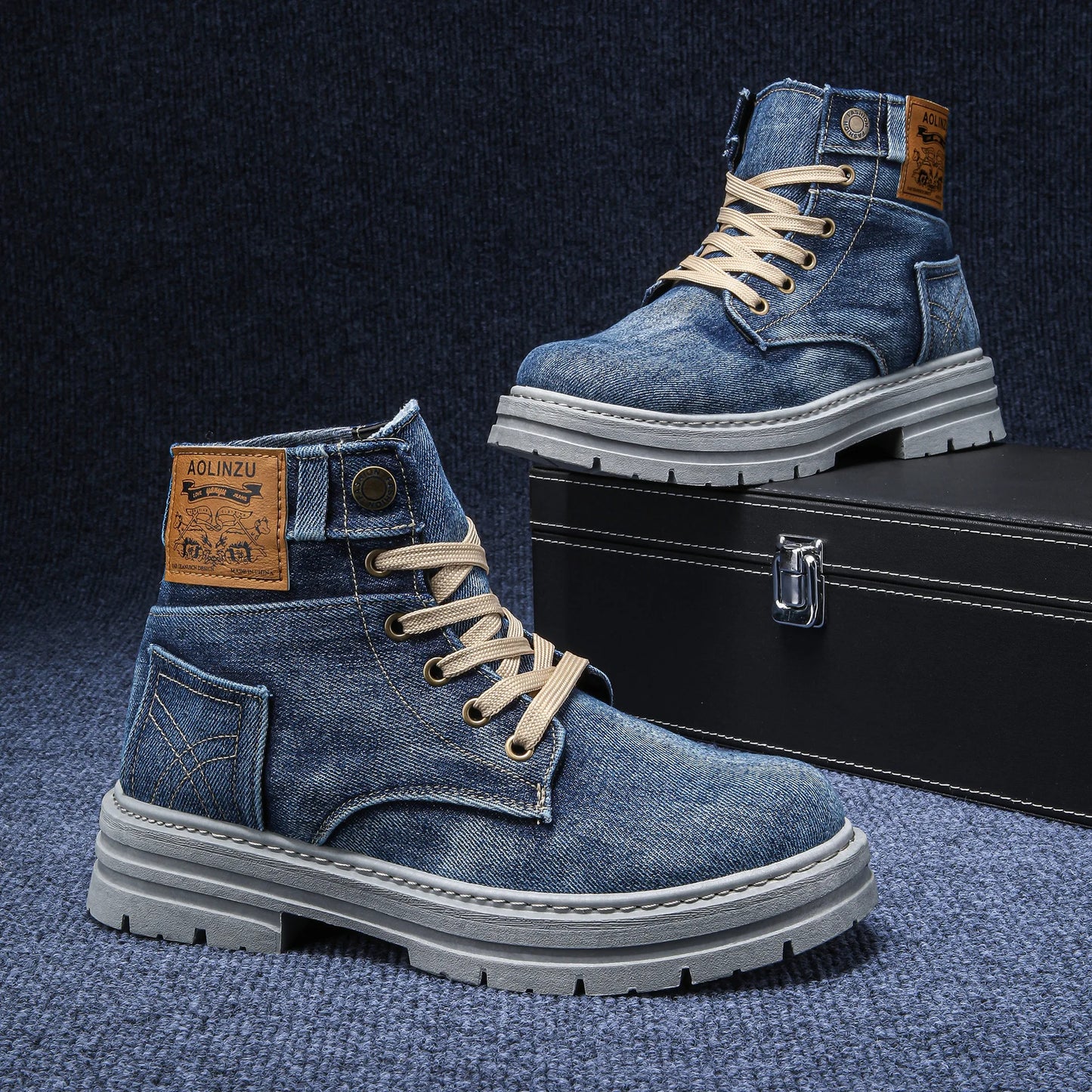 StreetFlex Denim Boots