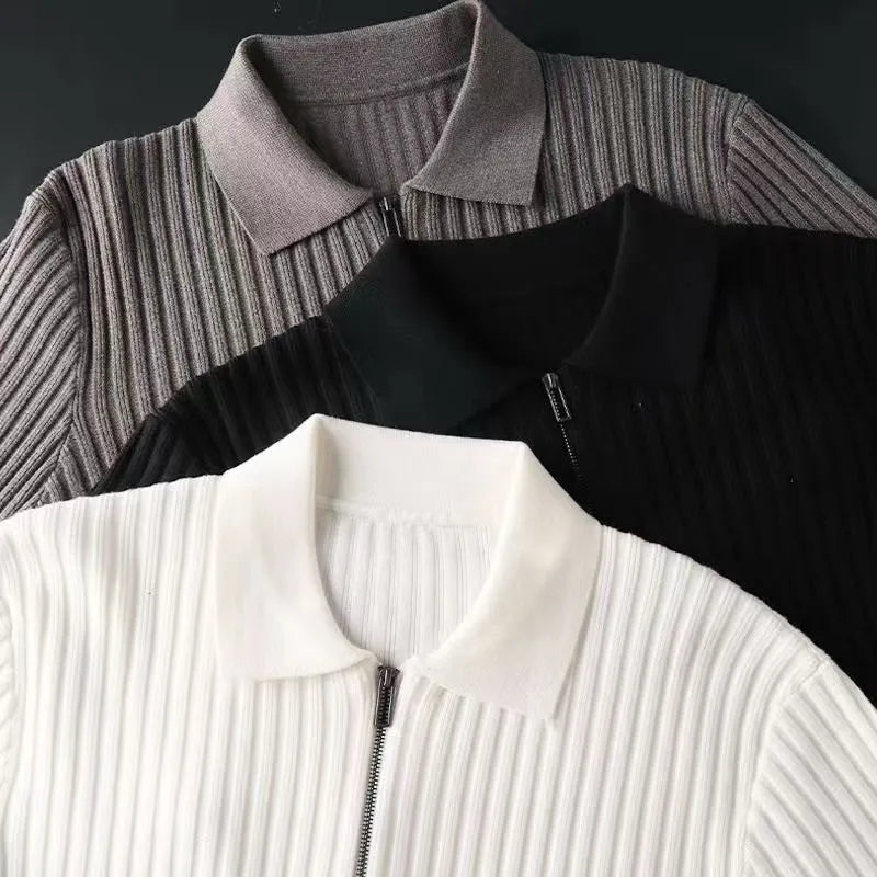 Classic Zip Polo Sweater