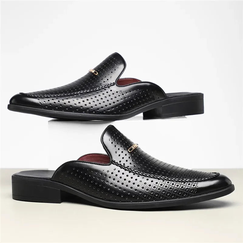 Marquee Perforated Leather Loafers