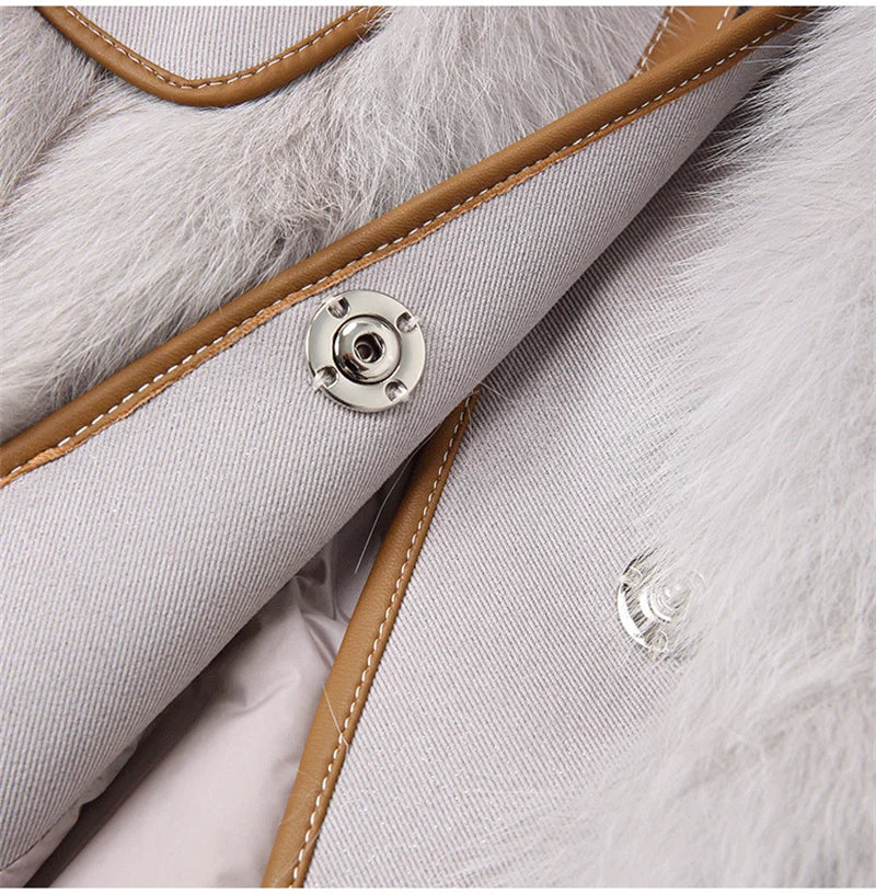 Sophia Fur-Trim Coat