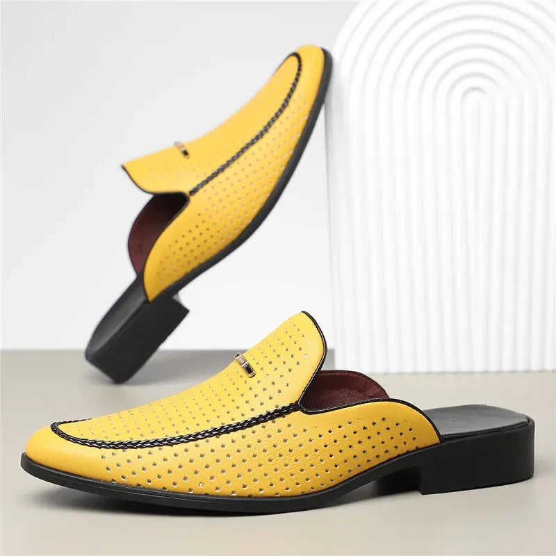 Marquee Perforated Leather Loafers