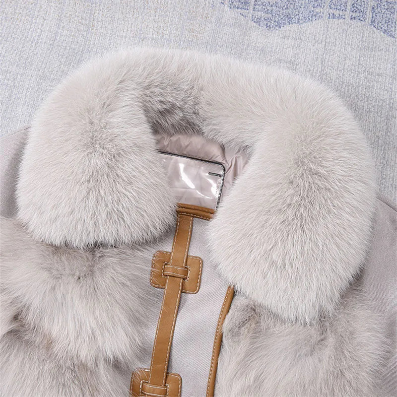 Sophia Fur-Trim Coat