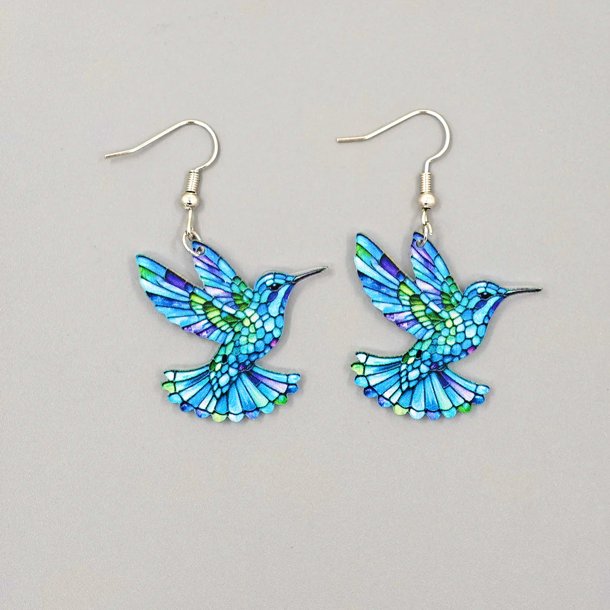 Opal Hummingbird Earrings
