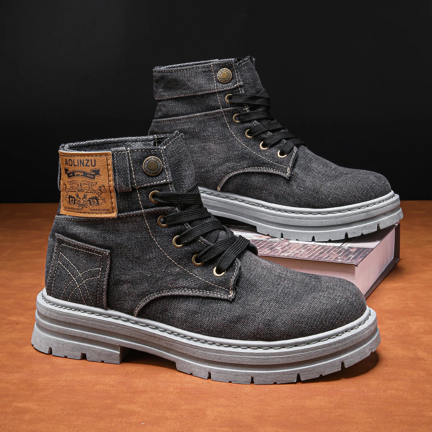 StreetFlex Denim Boots