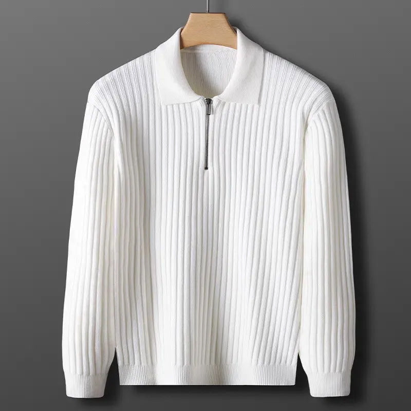 Classic Zip Polo Sweater