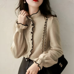 Pearl Button - Ruffle Cardigan
