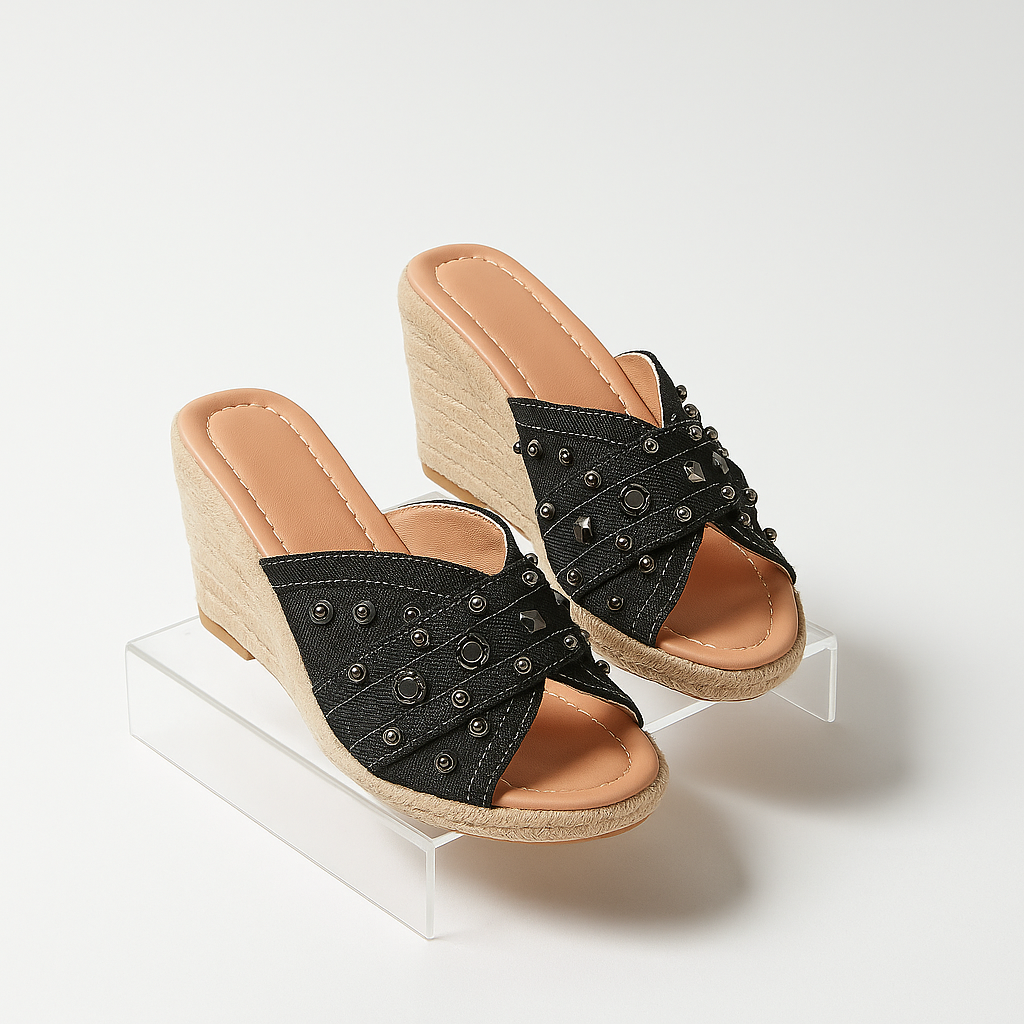 Aveline Bay Denim Wedges