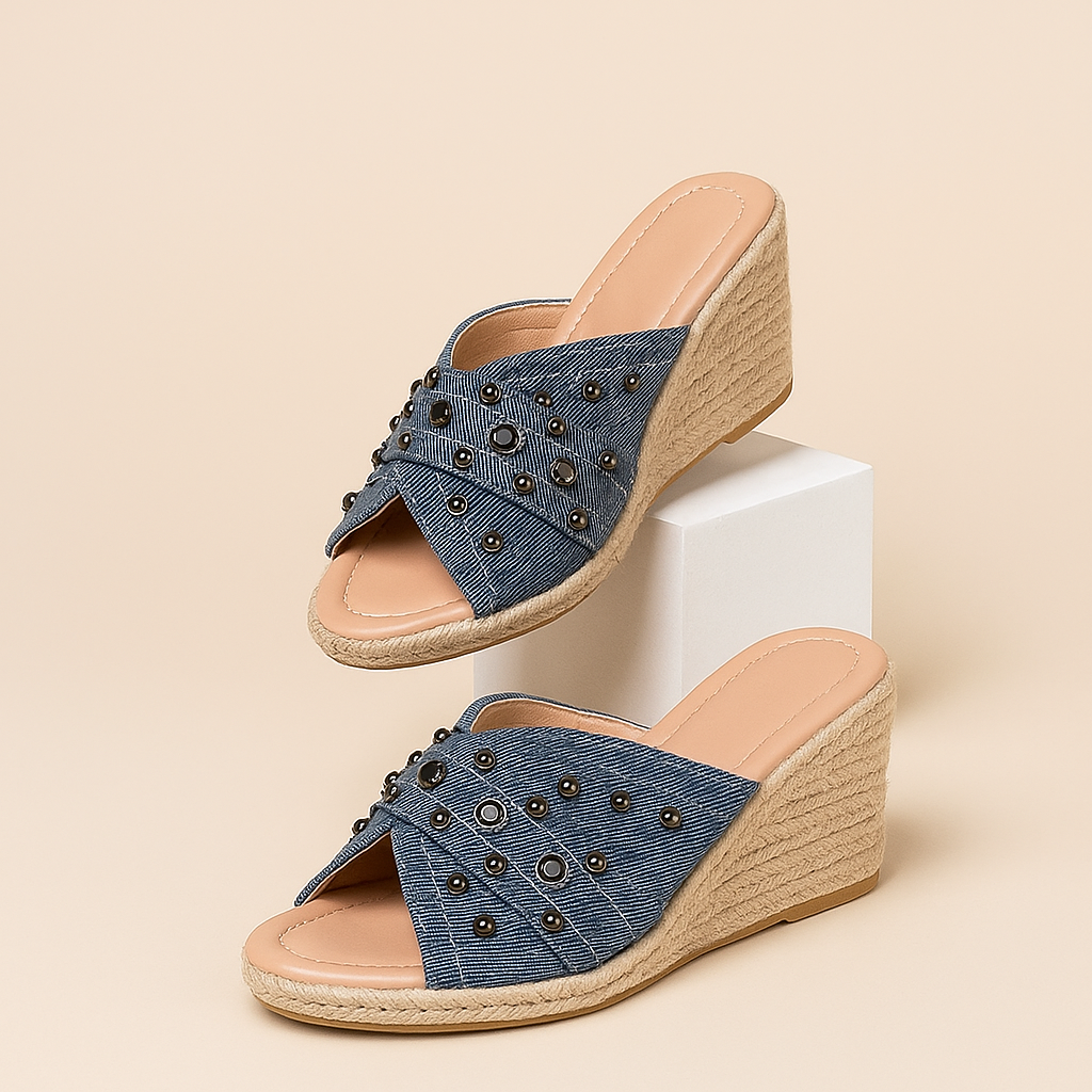 Aveline Bay Denim Wedges