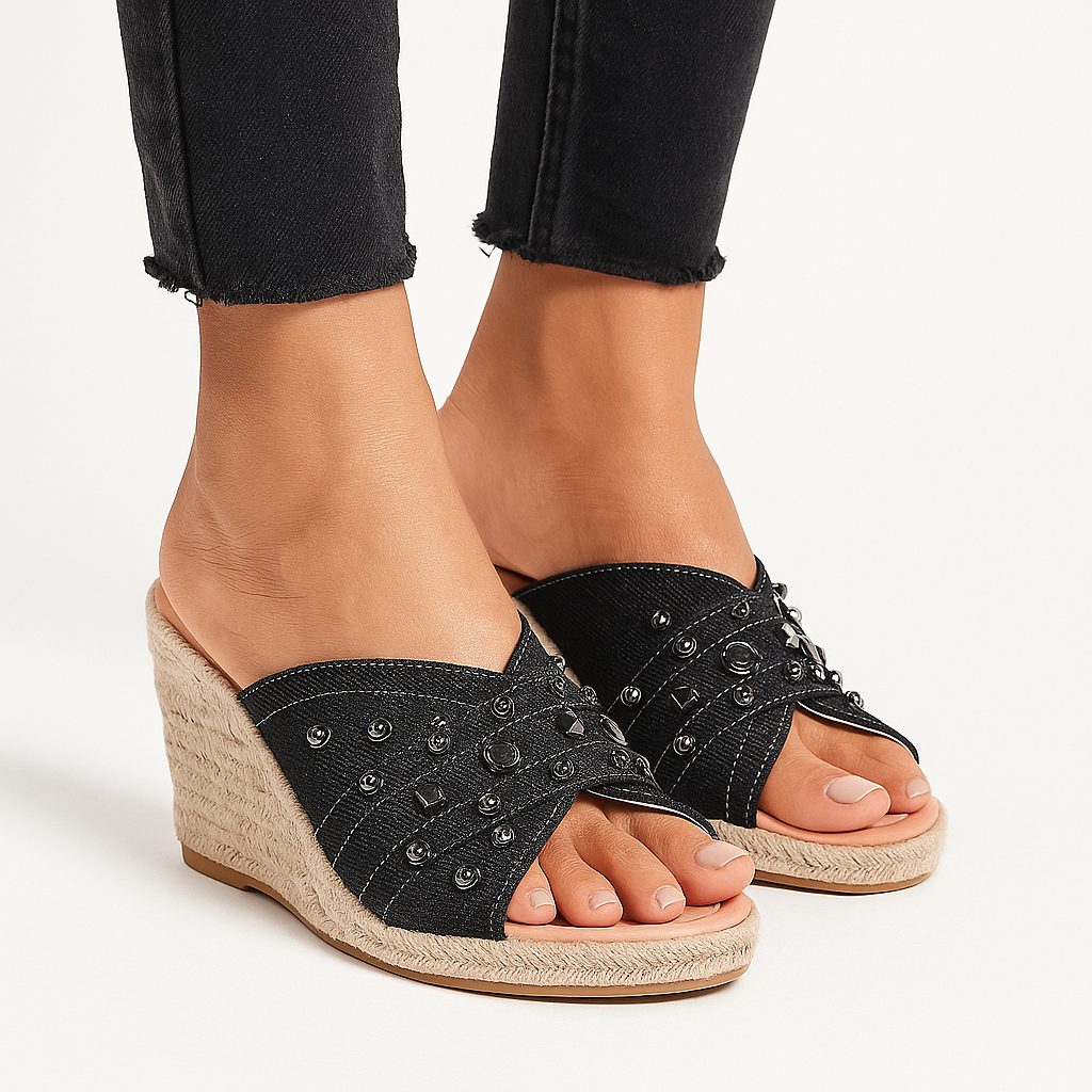 Aveline Bay Denim Wedges