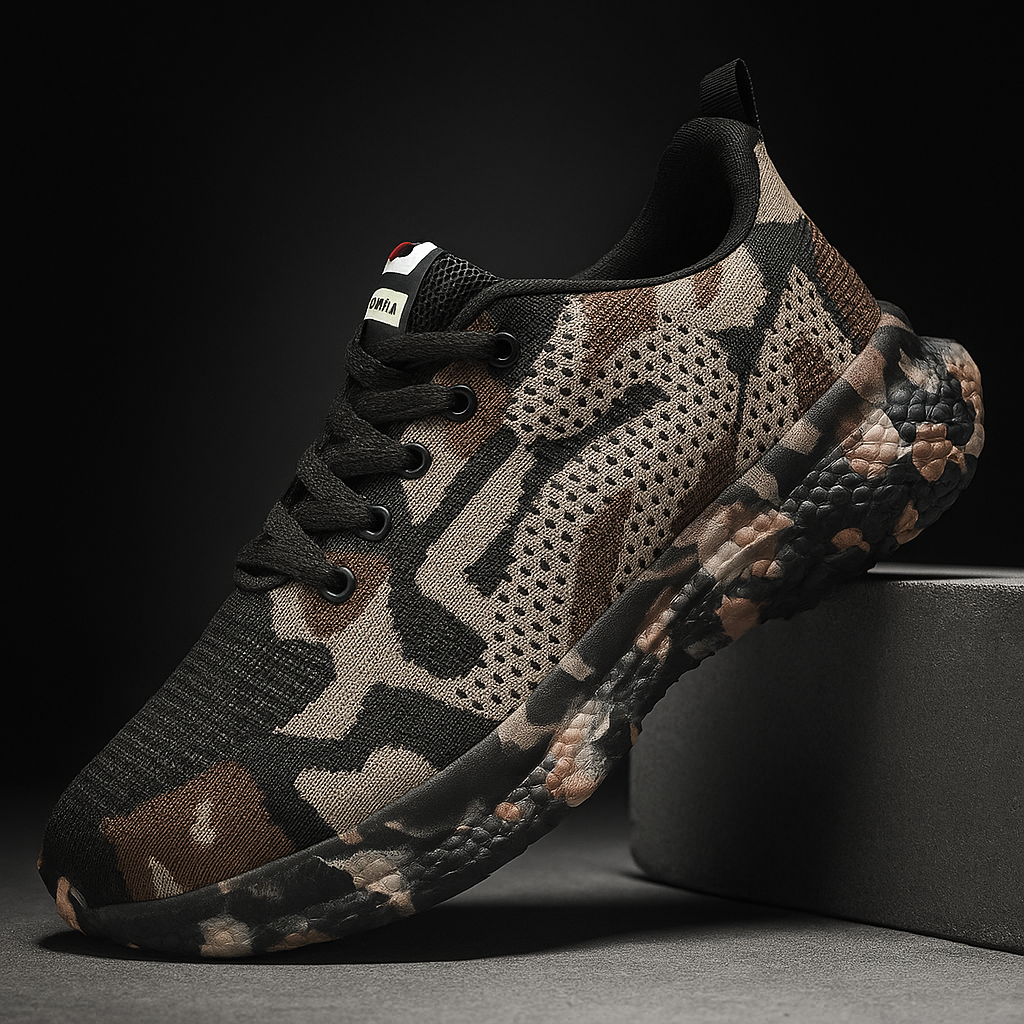 Ravello Camo-Knit Terrain Sneakers