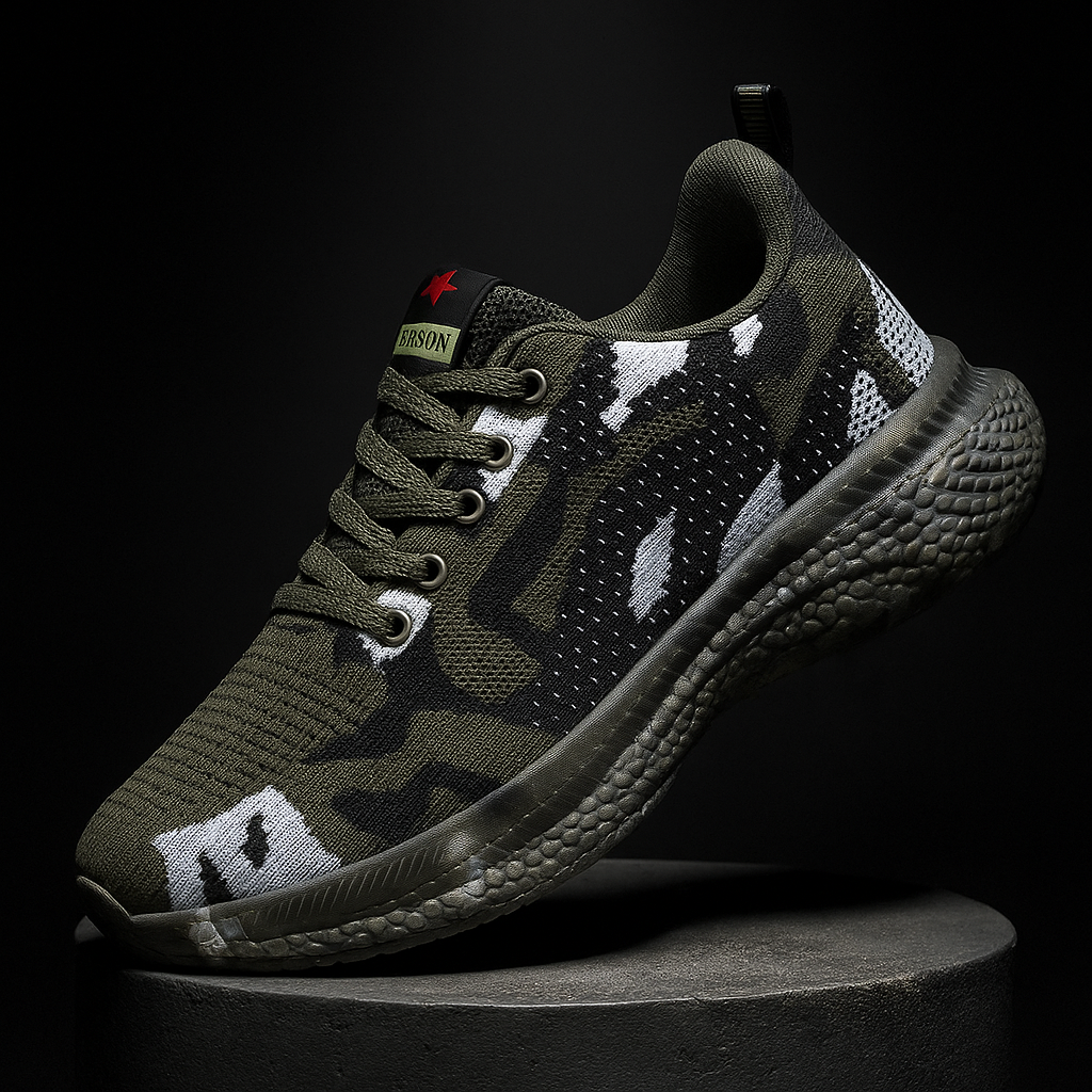 Ravello Camo-Knit Terrain Sneakers