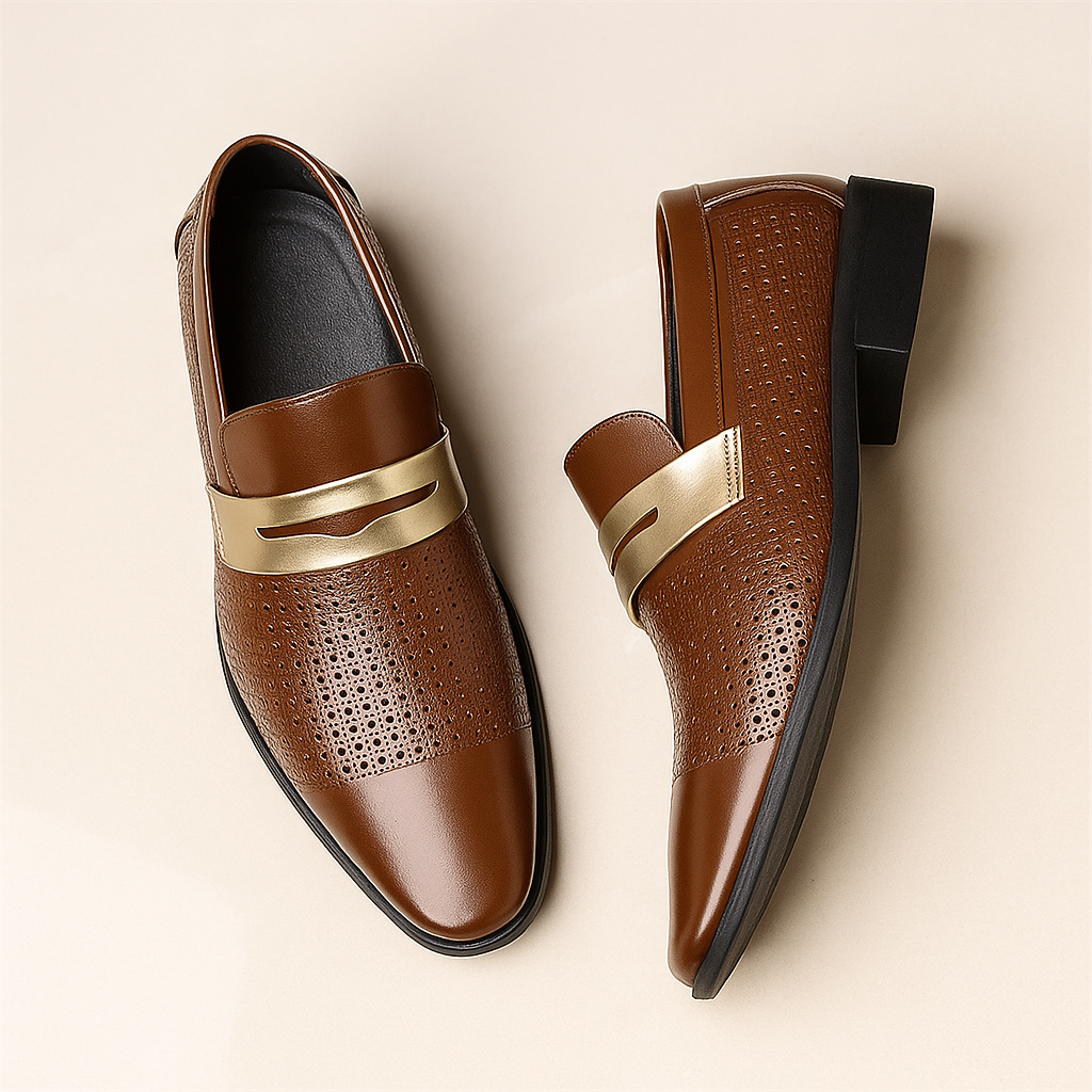 Norwood Perforated Leather Loafer