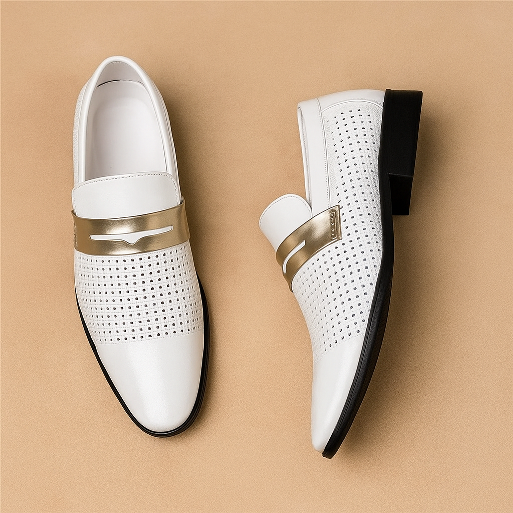 Norwood Perforated Leather Loafer