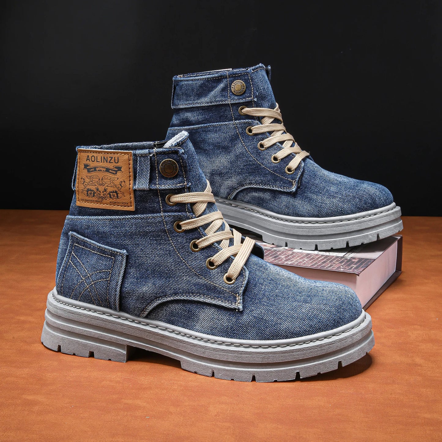 StreetFlex Denim Boots
