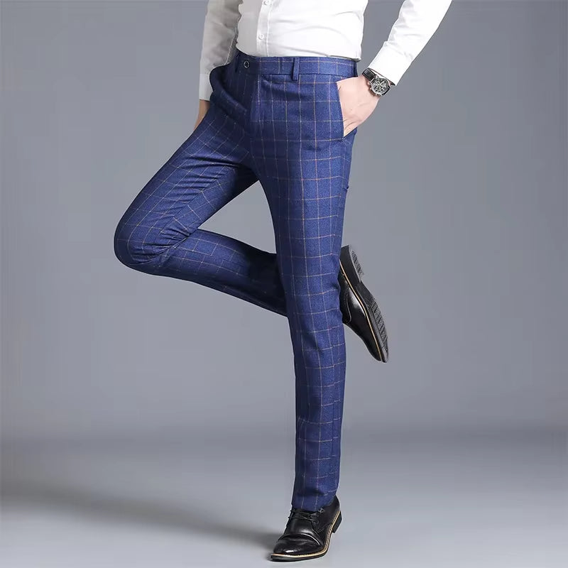 GridLine™ Premium Checkered Trousers