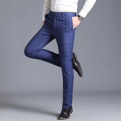 GridLine™ Premium Checkered Trousers
