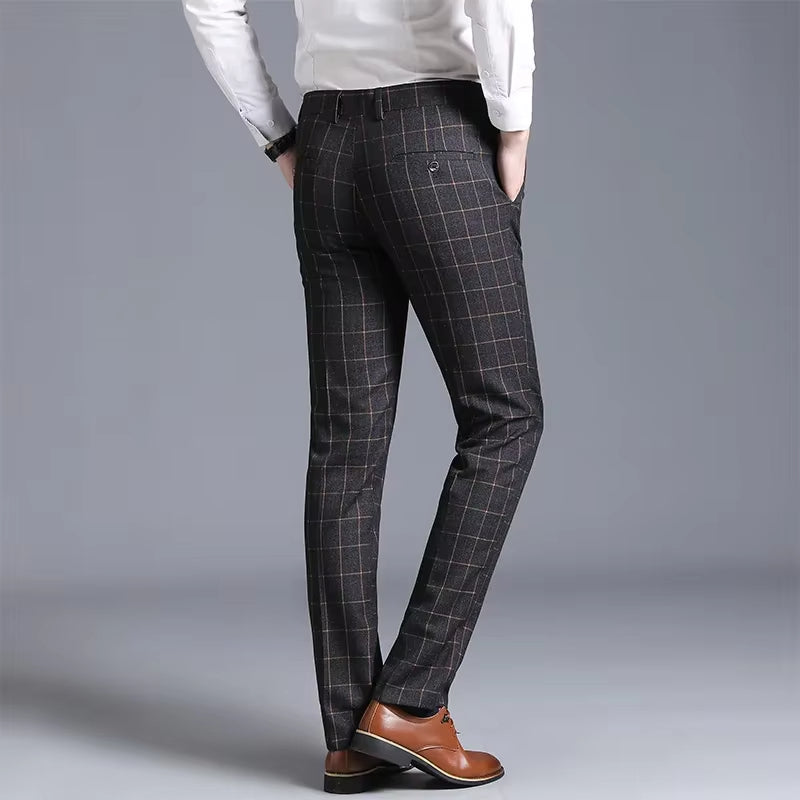 GridLine™ Premium Checkered Trousers