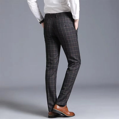 GridLine™ Premium Checkered Trousers
