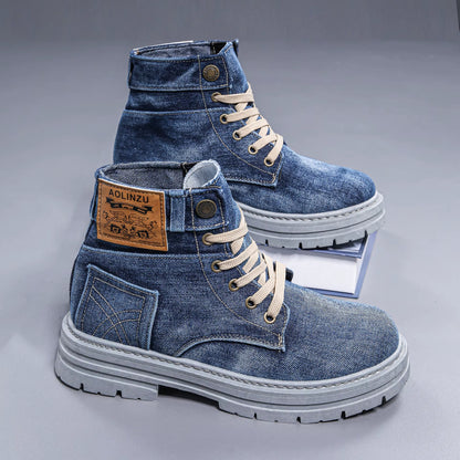 StreetFlex Denim Boots