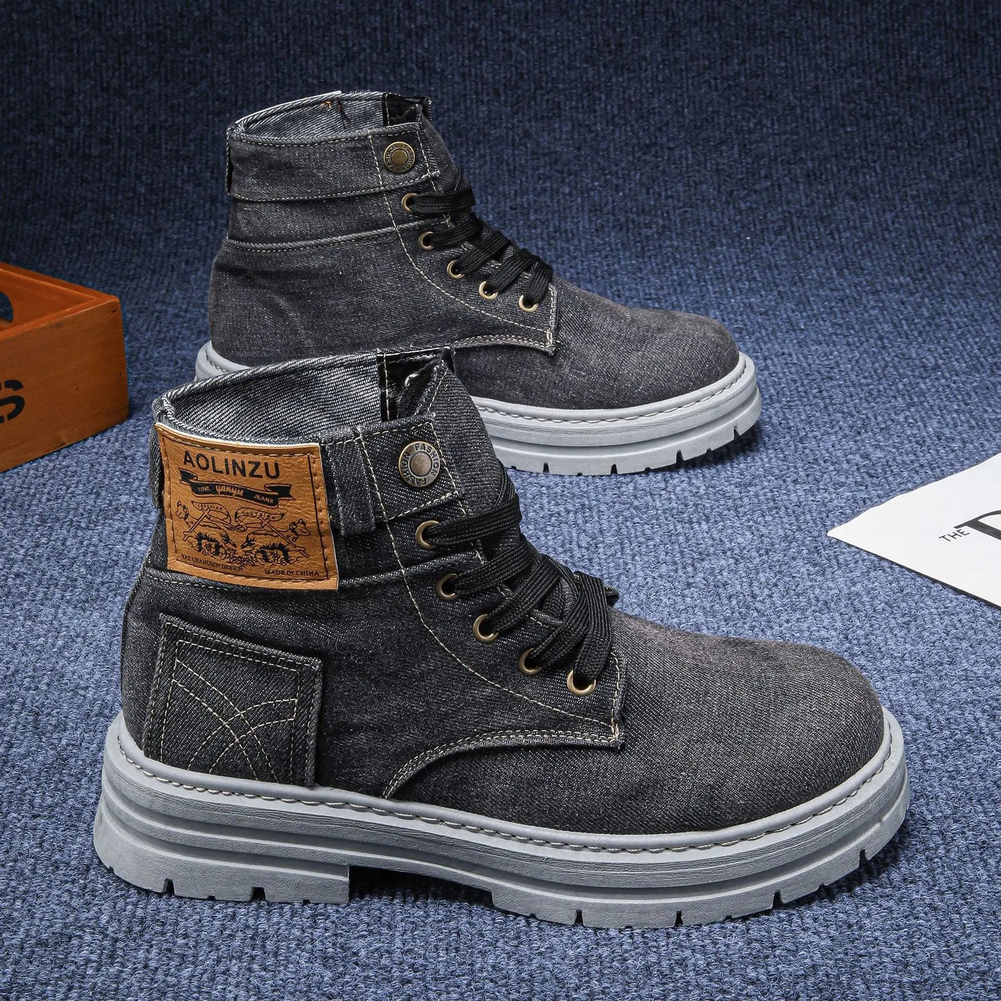 StreetFlex Denim Boots