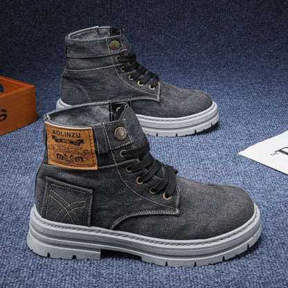 StreetFlex Denim Boots