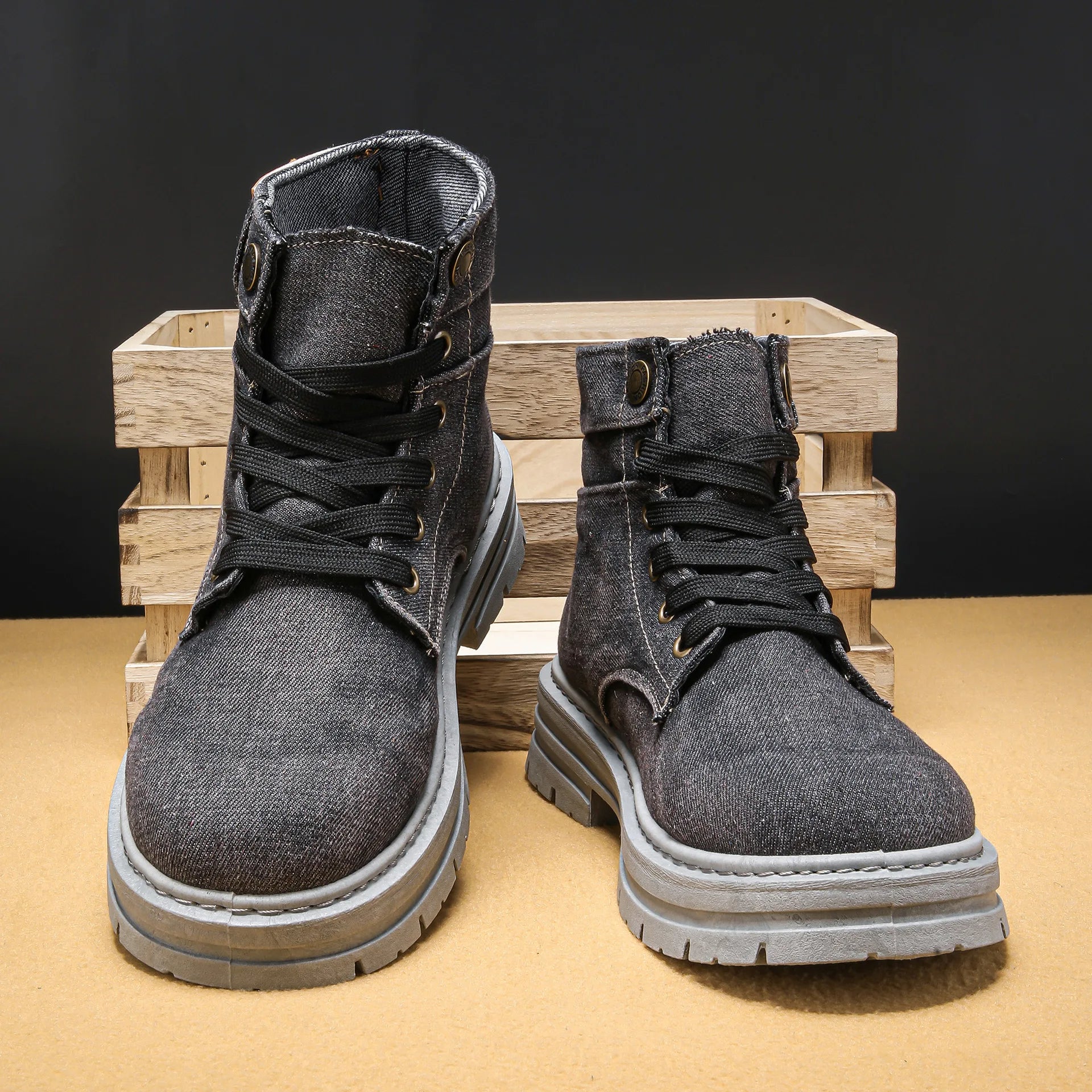StreetFlex Denim Boots