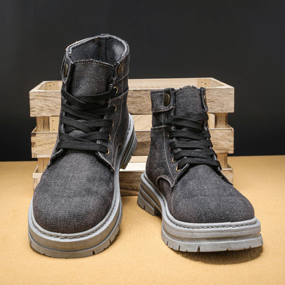 StreetFlex Denim Boots