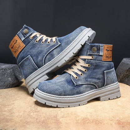 StreetFlex Denim Boots