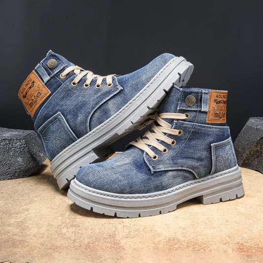 StreetFlex Denim Boots