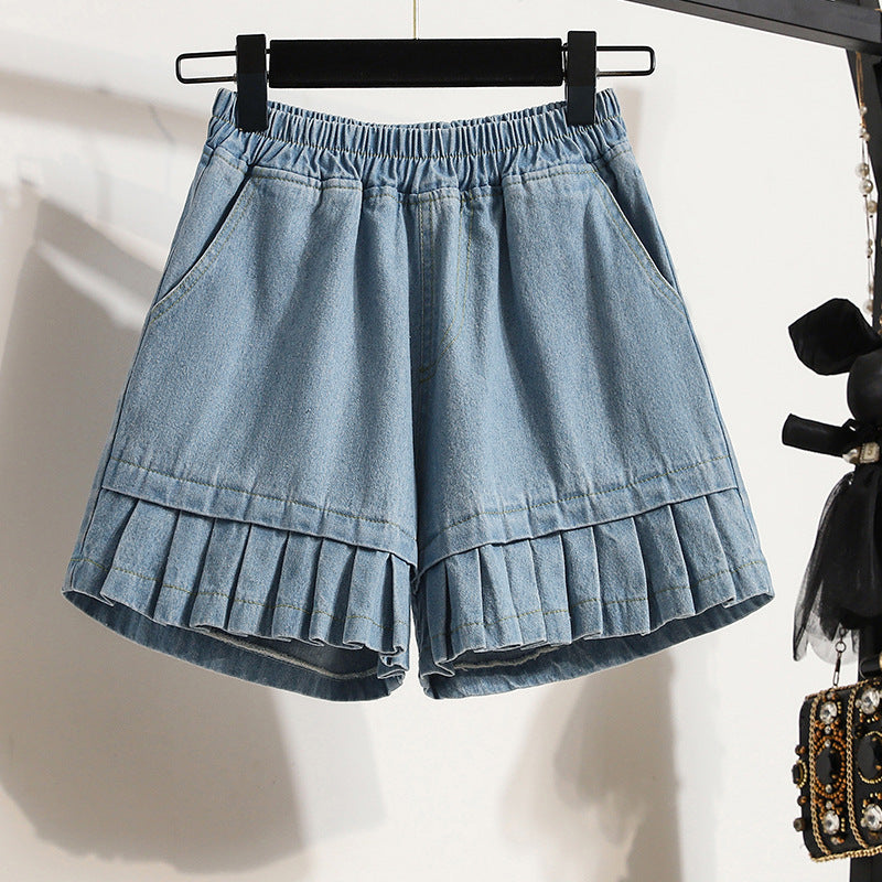 Sienna Skirted Denim Shorts