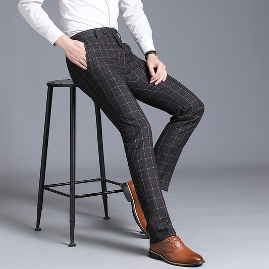 GridLine™ Premium Checkered Trousers