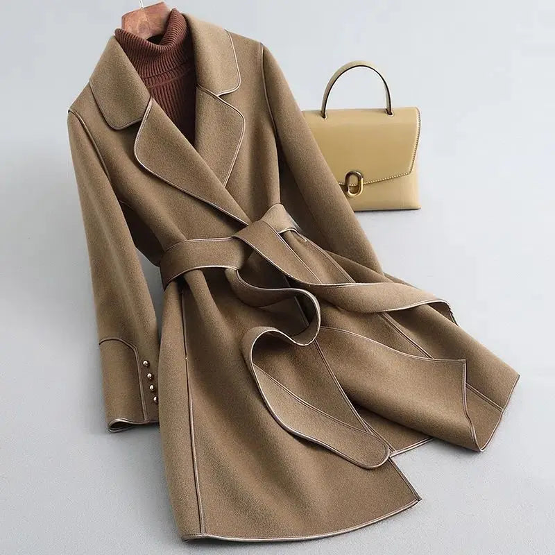 Selene Tie-Belt Overcoat