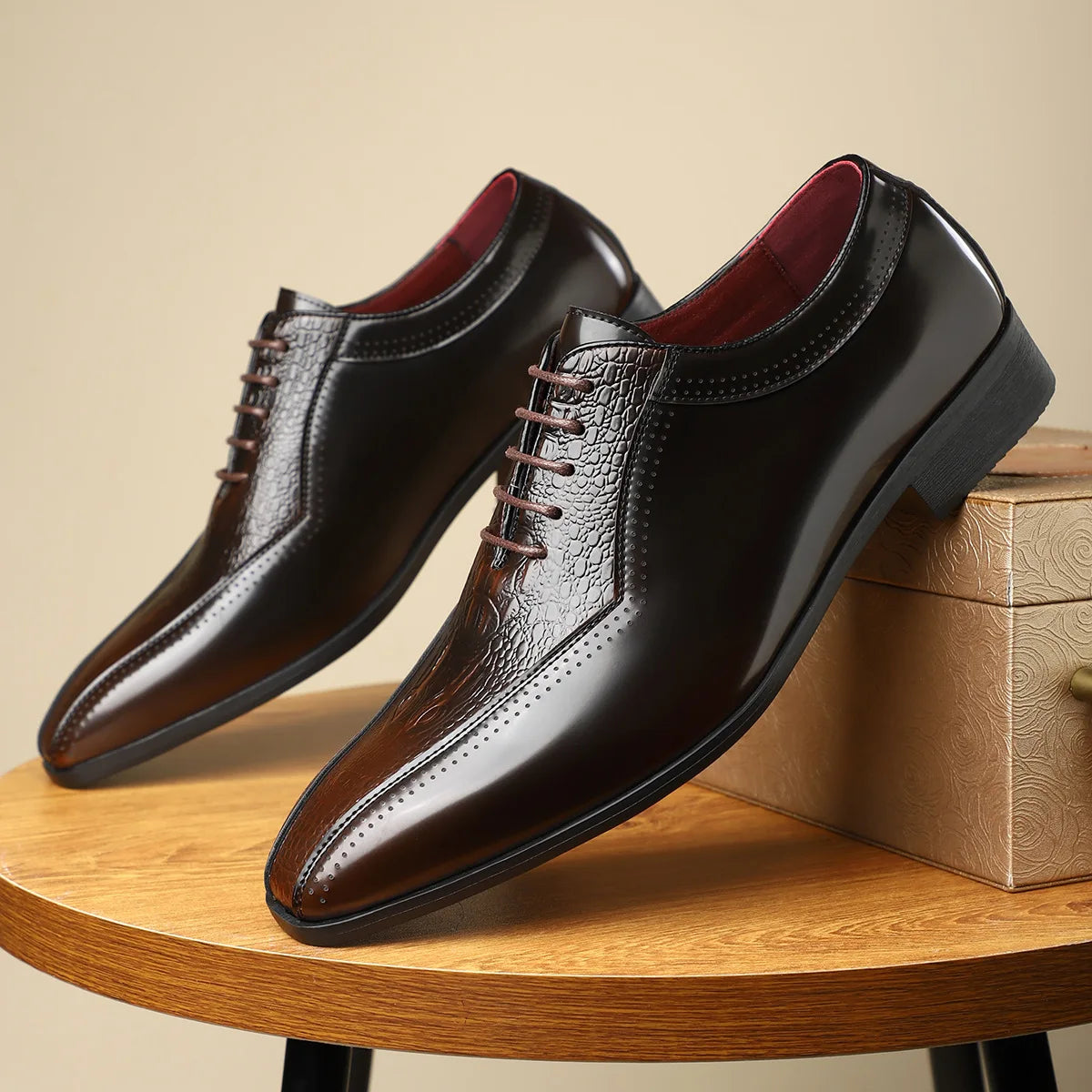 Sovereign Dual-Texture Oxfords