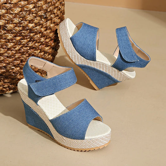 Marina Denim Wedge