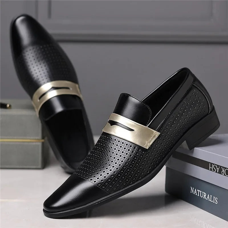 Norwood Perforated Leather Loafer