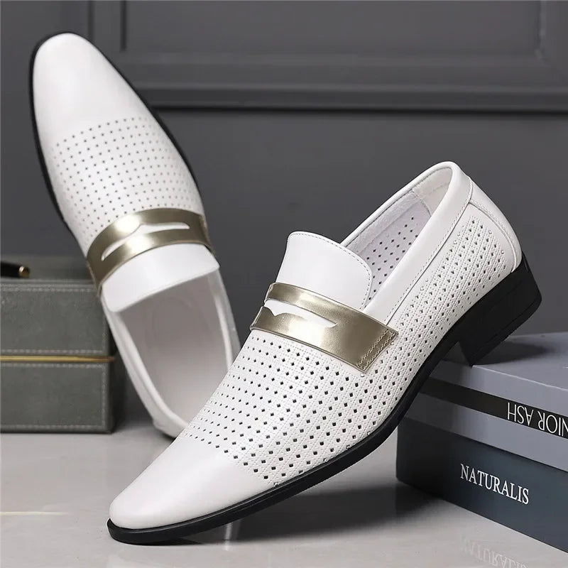 Norwood Perforated Leather Loafer
