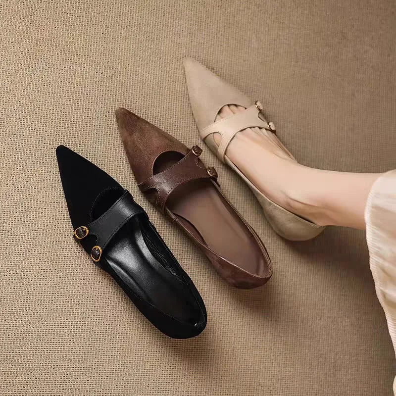 Montclair Double-Buckle Flats