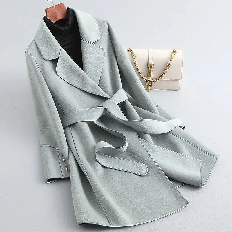 Selene Tie-Belt Overcoat