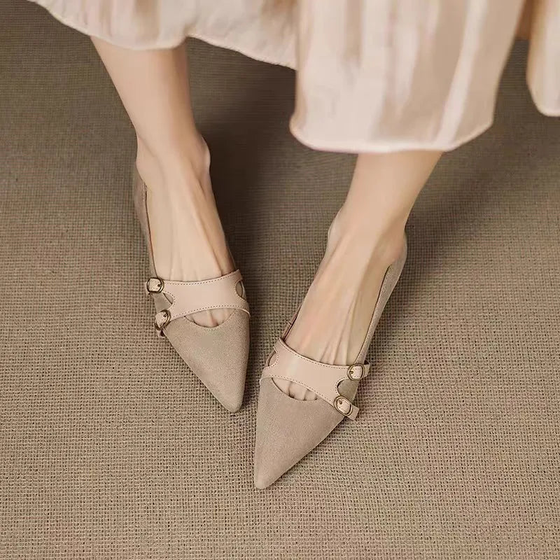 Montclair Double-Buckle Flats
