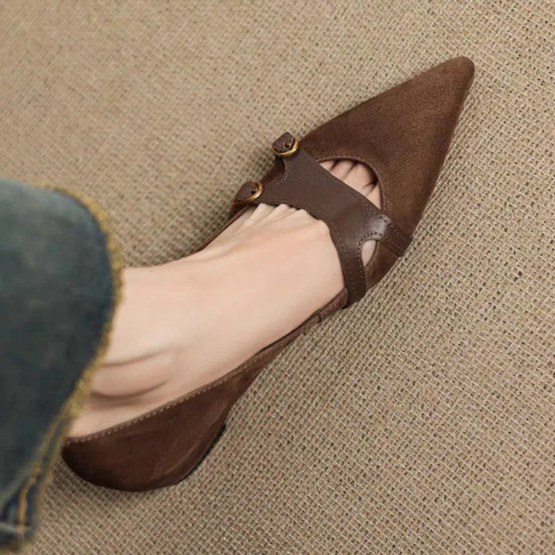 Montclair Double-Buckle Flats
