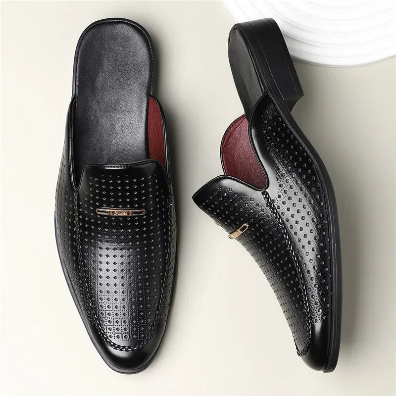Marquee Perforated Leather Loafers