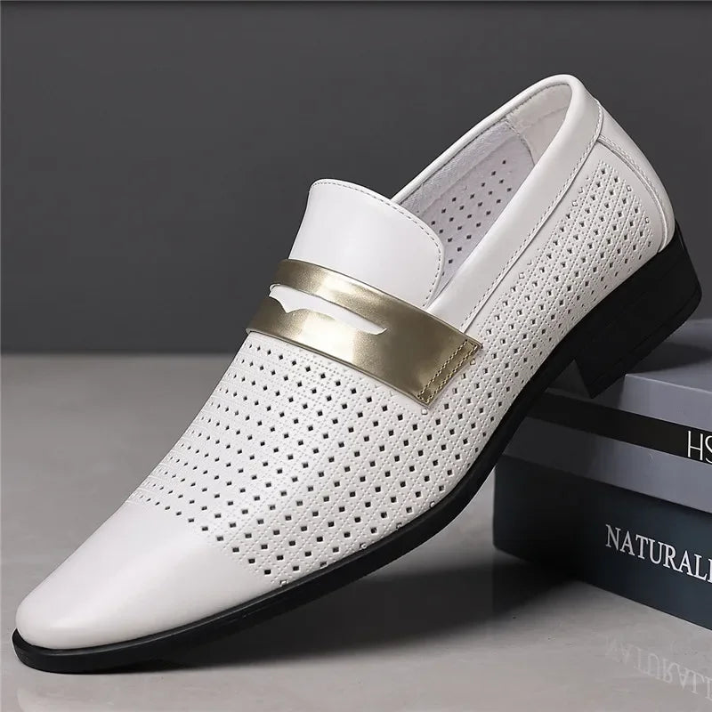Norwood Perforated Leather Loafer