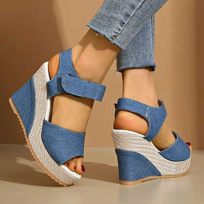 Marina Denim Wedge
