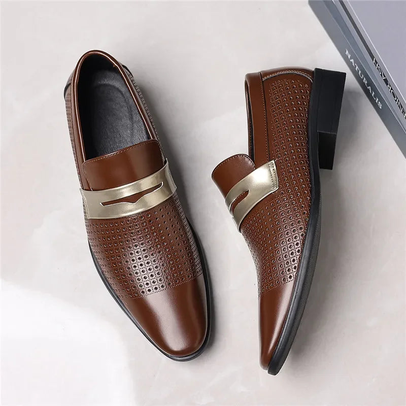 Norwood Perforated Leather Loafer