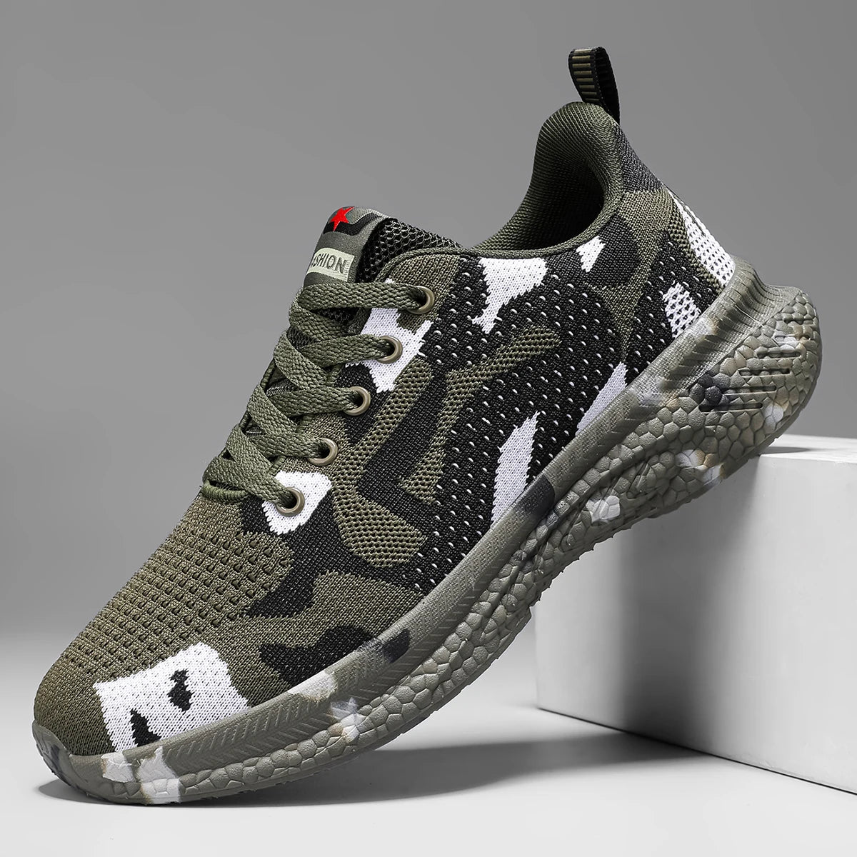 Ravello Camo-Knit Terrain Sneakers