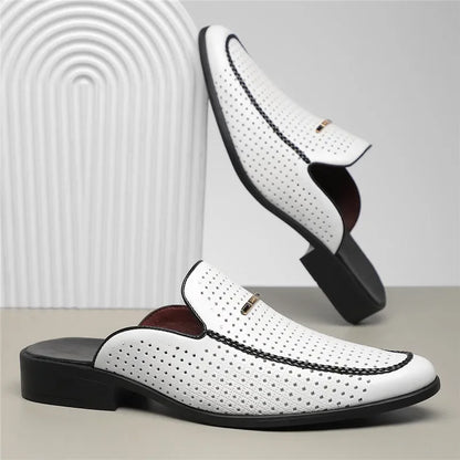 Marquee Perforated Leather Loafers