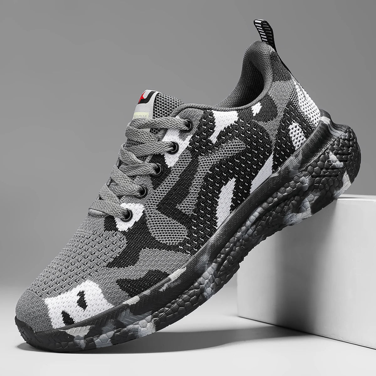 Ravello Camo-Knit Terrain Sneakers