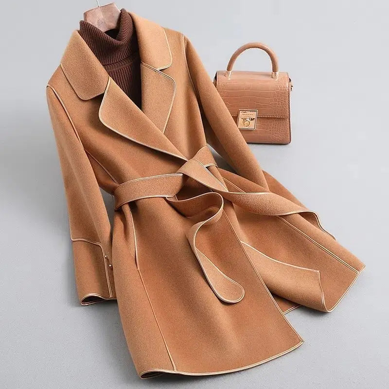 Selene Tie-Belt Overcoat