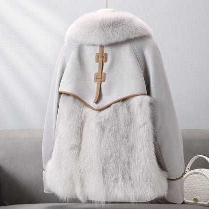 Sophia Fur-Trim Coat